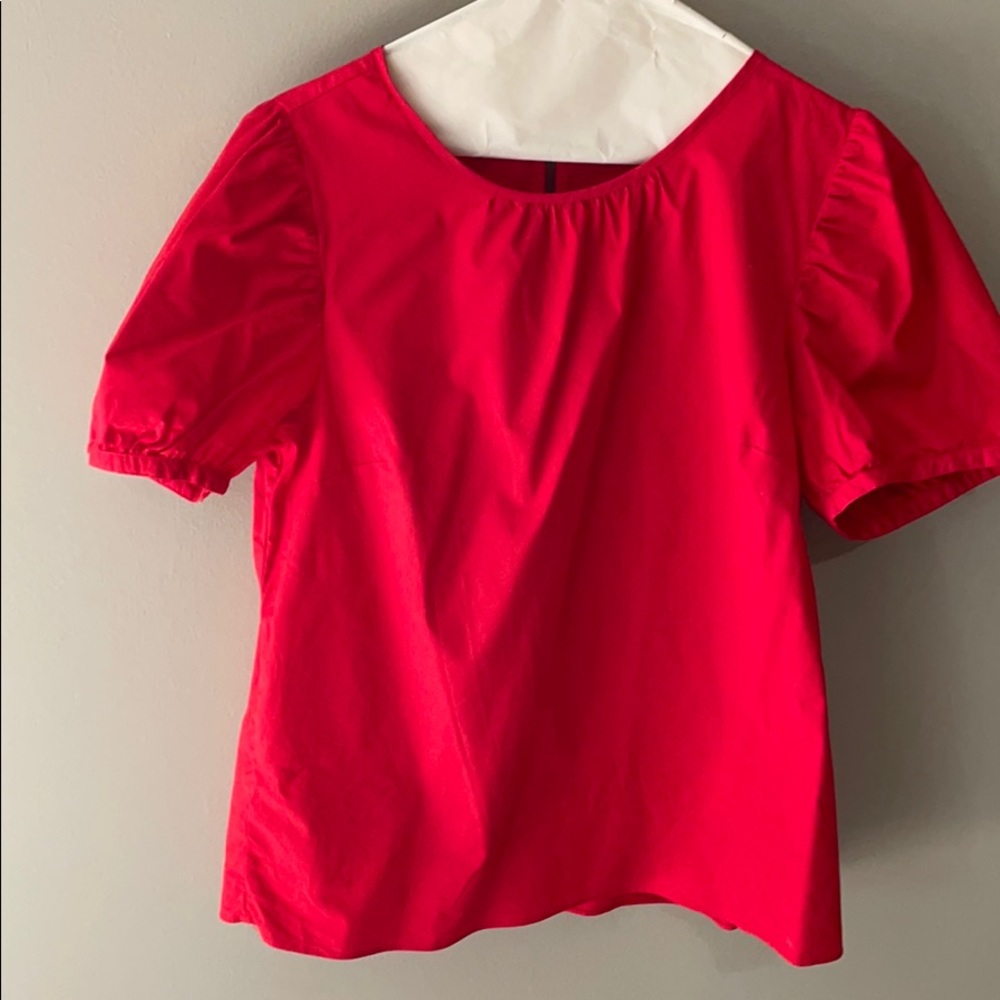 J Crew Red Top Size M